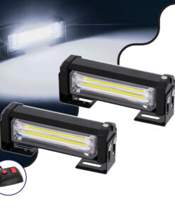 GloboStar® GloboStar® 85028 PRO Series ΣΕΤ 2 x Μπάρες Σήμανσης Οχήματος Ασθενοφόρου για Αυτοκίνητα & Φορτηγά 13 Προγραμμάτων Φωτισμού LED CREE CXB COB 18W DC 10-30V Αδιάβροχο IP65 Ψυχρό Λευκό 6000K