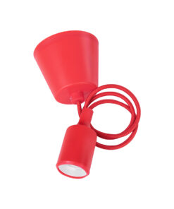 GLOBOSTAR® CABLITO 61551 Μοντέρνο Κρεμαστό Φωτιστικό Οροφής με Ντουί 1 x E27 AC 220-240V IP20 - Κόκκινο - Μ4 x Π4 x Υ110cm 9 b8c1ba 91002 4