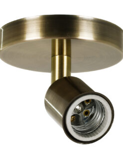 GloboStar® GLOBOSTAR® SARA 00847 Μοντέρνο Φωτιστικό Οροφής με Ντουί 1 x E27 AC 220-240V IP20 - Μπρούτζινο - Μ10 x Π10 x Υ10.3cm