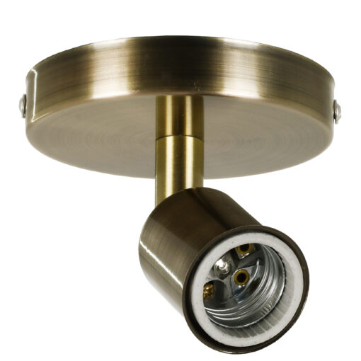 GloboStar® GLOBOSTAR® SARA 00847 Μοντέρνο Φωτιστικό Οροφής με Ντουί 1 x E27 AC 220-240V IP20 - Μπρούτζινο - Μ10 x Π10 x Υ10.3cm