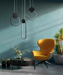 GLOBOSTAR® ILDI 61088 Μοντέρνο Κρεμαστό Φωτιστικό Οροφής LED 12W 1440lm 300° AC 220-240V IP20 Ρυθμιζόμενο Λευκό CCT με On/Off 2700K/4500K/6000K - Lumileds SMD Chip - Μαύρο Ματ- Μ10 x Π2.3 x Υ38cm - 3 Χρόνια Εγγύηση 22 ba4e18 post 29