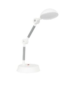 GloboStar® GloboStar® MICHEL 202-0062 Επιτραπέζιο Φωτιστικό Πορτατίφ LED 6W 540lm 120° AC220-240V IP20 Ψυχρό Λευκό 6000K Λευκό Πλαστικό - Μ20 x Π14.5 x Υ33cm - 2 Χρόνια Εγγύηση