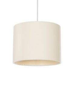 GloboStar® GLOBOSTAR® BLAZE 203-0106 Μοντέρνο Κρεμαστό Φωτιστικό Οροφής με Ντουί 1 x E27 AC 220-240V IP20 - Μπεζ - Μ22 x Π22 x Υ20cm