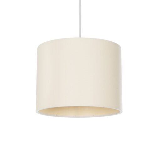 GloboStar® GLOBOSTAR® BLAZE 203-0106 Μοντέρνο Κρεμαστό Φωτιστικό Οροφής με Ντουί 1 x E27 AC 220-240V IP20 - Μπεζ - Μ22 x Π22 x Υ20cm