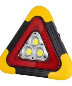 GloboStar® GloboStar® 79081 Φορητό Επαναφορτιζόμενο Τρίγωνο Ασφαλείας - Προβολέας Εργασίας LED COB 35W 3500lm με Ενσωματωμένη Μπαταρία 2000mAh & Φωτοβολταϊκό Πάνελ - 5 Light Modes & Power Bank με Καλώδιο Φόρτισης USB Αδιάβροχο IP54 Ψυχρό Λευκό 6000K