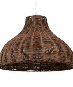 GloboStar® GLOBOSTAR® MAYOTTE 00725 Boho Κρεμαστό Φωτιστικό Οροφής με Ντουί 1 x E27 AC 220-240V IP20 - Καφέ - Μ40 x Π40 x Υ28cm