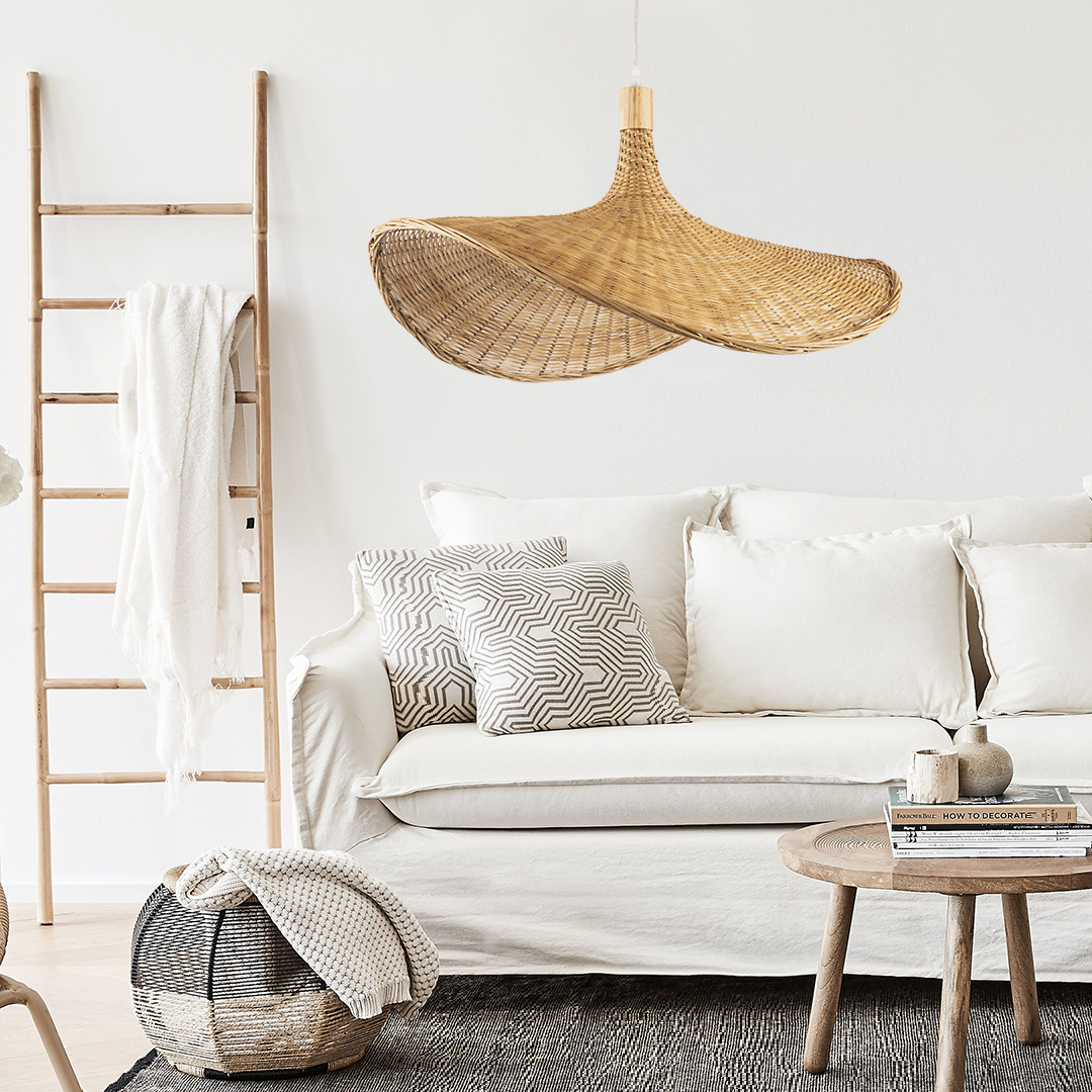 GLOBOSTAR® CUBA 01717 Boho Κρεμαστό Φωτιστικό Οροφής με Ντουί 1 x E27 AC 220-240V IP20 - Μπεζ - Μ43 x Π43 x Υ30cm 14 GLOBOSTAR® CUBA 01717 Boho Κρεμαστό Φωτιστικό Οροφής με Ντουί 1 x E27 AC 220-240V IP20 - Μπεζ - Μ43 x Π43 x Υ30cm - Image 12