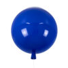 GloboStar® GloboStar® BALLOON 00654 Παιδικό Φωτιστικό Οροφής Μπάλα Μονόφωτο 1 x E27 IP20 Μπλε Πλαστικό με Ασημί Μέταλλο - Μ30 x Π30 x Υ33cm