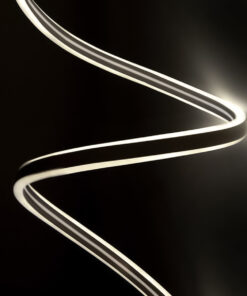 GloboStar® GloboStar® 70491 DOUBLE-SIDED 120°+120° Degree Neon Flex Epistar LED SMD 2835 1m 12W/m 120LED/m 1080lm/m 120°+120° DC 230V Αδιάβροχη IP68 Φυσικό Λευκό 4500K Dimmable