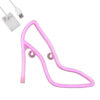 GloboStar® GloboStar® 78577 Φωτιστικό Ταμπέλα Φωτεινή Επιγραφή NEON LED Σήμανσης WOMEN SHOES 5W με Καλώδιο Τροφοδοσίας USB - Μπαταρίας 3xAAA (Δεν Περιλαμβάνονται) - Ροζ