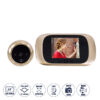 GloboStar® GloboStar® 86068 Επαναφορτιζόμενη Ψηφιακή Έξυπνη Camera Εξώπορτας 90° Μοιρών με Έγχρωμη Οθόνη 2.8" Inches - USB - Νυχτερινή Όραση με LED IR - Κουδούνι - Χρυσό