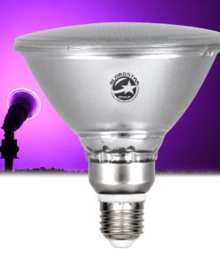 GloboStar® GLOBOSTAR® GARDENPAR 60232 Σποτ E27 PAR38 Σκληρού Υάλου LED 18W 1200lm 60° AC 220-240V Αδιάβροχο IP65 Ροζ - Μ12 x Π12 x Υ13cm - 3 Χρόνια Εγγύηση