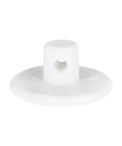 GloboStar® GloboStar® DIY 77561 Επιτοίχιο Εξάρτημα Στήριξης Καλωδίου Φωτιστικού - Φ4.5 x Υ2cm - Λευκό - Σιλικόνης - 5 Χρόνια Εγγύηση