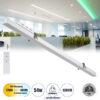 GloboStar® GloboStar® LUCA 61033 Γραμμικό Χωνευτό Φωτιστικό Linear LED CCT 54W 6500lm 120° AC 220-240V Μ121.5 x Π5 x Υ4cm - Εναλλαγή Φωτισμού μέσω Τηλεχειριστηρίου All In One Ψυχρό 6000k+Φυσικό 4500k+Θερμό 2700k Dimmable - Λευκό - 3 Years Warranty