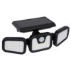 GloboStar® GloboStar® 85713 Αυτόνομος Ηλιακός Προβολέας με Τρεις Περιστρεφόμενες Κεφαλές LED SMD 2835 40W 2000lm με Ενσωματωμένη Μπαταρία 2400mAh - Φωτοβολταϊκό Πάνελ με Αισθητήρα Ημέρας-Νύχτας - PIR Αισθητήρα Κίνησης Αδιάβροχο IP65 Ψυχρό Λευκό 6000K