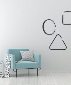 GLOBOSTAR® CEROBA 61307 Μοντέρνο Κρεμαστό Φωτιστικό Οροφής LED 12W 1320lm 360° AC 220-240V IP20 Ρυθμιζόμενο Λευκό CCT με On/Off 2700K/4500K/6000K - Lumileds SMD Chip - Μαύρο - Μ22 x Π2 x Υ22cm - 3 Χρόνια Εγγύηση 24 c37002 post 115