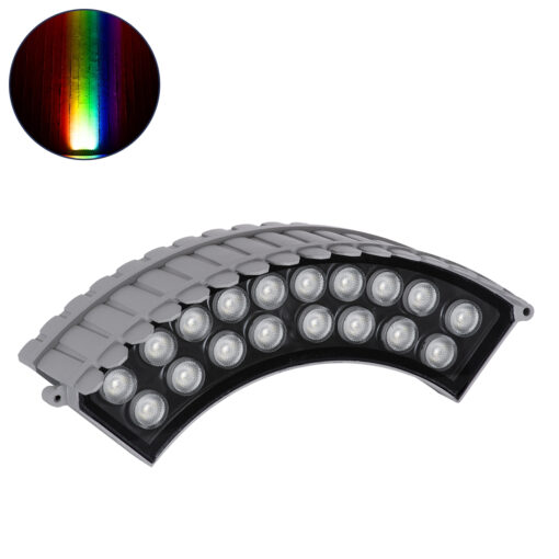 GloboStar® GLOBOSTAR® TREELIGHT-JINA 90692 Κυρτή Μπάρα Φωτισμού Wall Washer για Φυτά - Δέντρα LED 18W 1530lm 10° DC 24V Αδιάβροχο IP67 RGBW DMX512 Dimmable - Γκρι Ανθρακί - Μ29 x Π11 x Υ10.5cm - 3 Χρόνια Εγγύηση