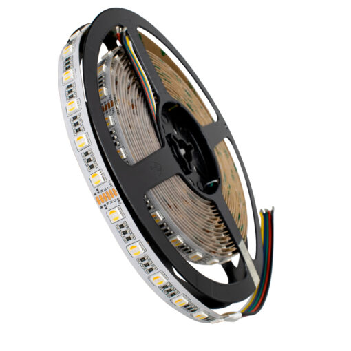 GloboStar® GloboStar® 70265 Ταινία LED SMD 5050 RGBW + WW 5in1 5m 20.4W/m 60LED/m 120° DC 24V IP20 1150lm/m Ψυχρό Λευκό 6000K & 1050lm/m Θερμό Λευκό 3000K & 900lm/m RGB