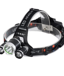 GloboStar® GloboStar® 69926 Φορητός Φακός Κεφαλής Επαναφορτιζόμενος LED Luminus 1 x CREE XM-L2 T6 & 2 XPE LED CHIP x 30W 3000lm 60° Μοιρών με 2 x 18650 Μπαταρία 4400mAh USB 2.0 - 4 Modes - Αδιάβροχο IP54 Ψυχρό Λευκό 6000K Μ7.5 x Π7 x Υ6cm