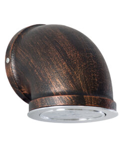 GloboStar® GloboStar® ANTHY 01104 Φωτιστικό Τοίχου - Απλίκα LED Χάλκινο AC 220-240V IP44 - Μ15.2 x Π13.4 x Υ15.2cm - 2 Xρόνια Εγγύηση