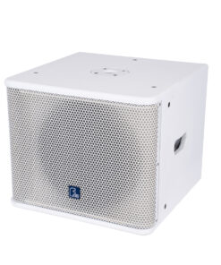 GloboStar® GloboStar® FDB ES112SA 98007 Facilities Speaker - Ενεργό Αυτοενισχυόμενο Ηχείο Subwoofer Εγκαταστάσεων Επιδαπέδιο με Ψηφιακό Ενισχυτή BA1.6 AC 220V/50-60Hz - 600W RMS (1400W Peak) - 1 x 12" Inches LF - IP20 - Λευκό - Μ44.5 x Π44.5 x Υ37.5cm