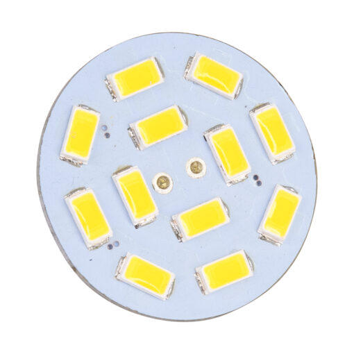 GloboStar® GLOBOSTAR® G4BACK 76102 Λάμπα G4 LED 4.5W 450lm 120° DC 12-24V IP20 Ψυχρό Λευκό 6000K Dimmable - Sanan SMD Chip - Back Pin - Μ3 x Π3 x Υ0.7cm - 2 Χρόνια Εγγύηση