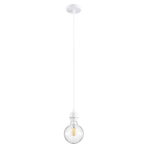 GloboStar® GLOBOSTAR® HANNA 36217 Boho Κρεμαστό Φωτιστικό Οροφής με Ντουί 1 x E27 AC 220-240V IP20 - Μπεζ & Λευκό - Μ4 x Π4 x Υ110cm