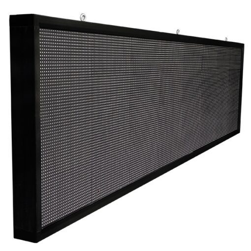 GloboStar® GLOBOSTAR®DISPLAY 90293 Κυλιόμενη Ψηφιακή Επιγραφή P10 Μονής Όψης LED AC 220-240V Αδιάβροχο IP65 Μπλε - WiFi Control μέσω FK APP - Αισθητήρας Θερμοκρασίας & Υγρασίας - Μ264 x Π9 x Υ72cm - 2 Χρόνια Εγγύηση