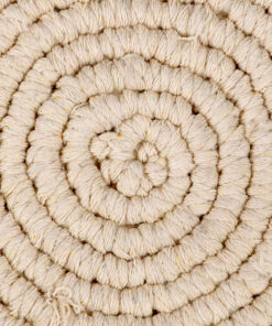 Alternative view of GloboStar® 35301 Μακραμέ Σουπλά Χειροποίητο Μπεζ Φ31cm