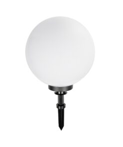 GloboStar® GLOBOSTAR® AGROS 61709 Φωτιστικό Κήπου / Καρφωτό με Ντουί 1 x E27 AC 220-240V Αδιάβροχο IP65 - Λευκό & Μάυρο - Μ40 x Π40 x Υ74cm