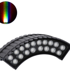 GloboStar® GloboStar® TREELIGHT-JINA 90695 Κυρτή Μπάρα Φωτισμού Wall Washer με Αντιθαμβωτική Γρίλια Ειδική για Φυτά - Δέντρα LED 18W 1530lm 10° DC 24V Αδιάβροχο IP67 L29 x W11 x H10.5cm RGBW DMX512 - Γκρι Ανθρακί - 3 Years Warranty