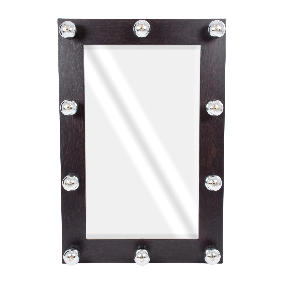 GloboStar® MAKEUP MIRROR-60x90-2 Μοντέρνος Καθρέπτης Μακιγιάζ με Πλαίσιο Φυσικού Ξύλου με Διακόπτη On/Off 10 x E27 AC220-240V - Μ60 x Π7 x Υ90cm - Καφέ Wenge 3 GloboStar® MAKEUP MIRROR-60x90-2 Μοντέρνος Καθρέπτης Μακιγιάζ με Πλαίσιο Φυσικού Ξύλου με Διακόπτη On/Off 10 x E27 AC220-240V - Μ60 x Π7 x Υ90cm - Καφέ Wenge - Image 2