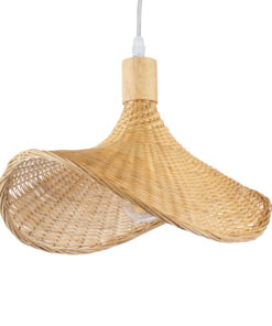GloboStar® GLOBOSTAR® CUBA 01715 Boho Κρεμαστό Φωτιστικό Οροφής με Ντουί 1 x E27 AC 220-240V IP20 - Μπεζ - Μ33 x Π33 x Υ25cm