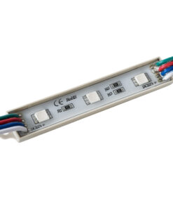 GloboStar® GloboStar® 73706 20 Τεμάχια x LED Modules 3 x SMD 5050 0.8W 50lm DC 12V - Αδιάβροχο IP66 - RGB - 2 Χρόνια Εγγύηση