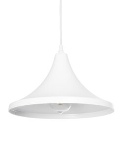 GloboStar® GLOBOSTAR® BELFRY 203-0079 Μοντέρνο Κρεμαστό Φωτιστικό Οροφής με Ντουί 1 x E27 AC 220-240V IP20 - Λεύκο - Μ29.5 x Π29.5 x Υ21cm