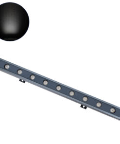 GloboStar® GLOBOSTAR® WASHER-NAIA 90174 Μπάρα Φωτισμού Wall Washer LED 9W 1080lm 30° DC 24V Αδιάβροχο IP65 Ψυχρό Λευκό 6000K Dimmable - Γκρι Ανθρακί - Μ50 x Π4 x Υ5cm - 3 Χρόνια Εγγύηση