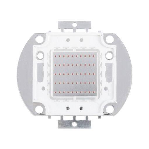 GloboStar® GloboStar® 73768 Υψηλής Ισχύος LED COB BRIDGELUX 50W 2500lm DC 20-24V - Μ5.6 x Π5.2 x Υ0.6cm - Κόκκινο - 2 Χρόνια Εγγύηση