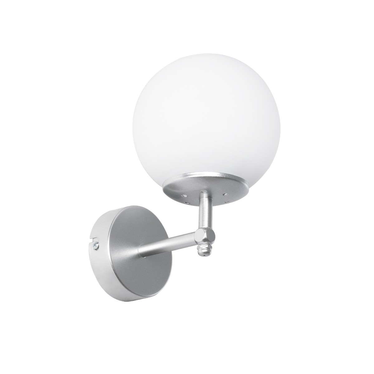 GloboStar® DALPH 203-0031 Vintage Επιτοίχιο Φωτιστικό Απλίκα Μονόφωτο 1 x E27 IP20 Ασημί Μέταλλο με Λευκό Γυαλί - M18 x Π15 x Υ23cm 2 GloboStar® GloboStar® DALPH 203-0031 Vintage Επιτοίχιο Φωτιστικό Απλίκα Μονόφωτο 1 x E27 IP20 Ασημί Μέταλλο με Λευκό Γυαλί - M18 x Π15 x Υ23cm