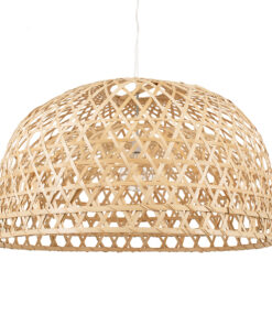 GloboStar® GLOBOSTAR® MANGEA 00717 Boho Κρεμαστό Φωτιστικό Οροφής με Ντουί 1 x E27 AC 220-240V IP20 - Μπεζ - Μ100 x Π100 x Υ59cm