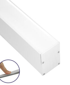 GloboStar® GloboStar® SURFACEPENDANT-PROFILE 70827-3M Προφίλ Αλουμινίου - Βάση & Ψύκτρα Ταινίας LED με Λευκό Γαλακτερό Κάλυμμα - Επιφανειακή & Κρεμαστή Χρήση - Πατητό Κάλυμμα - Λευκό - 3 Μέτρα - Μ300 x Π5 x Υ7cm