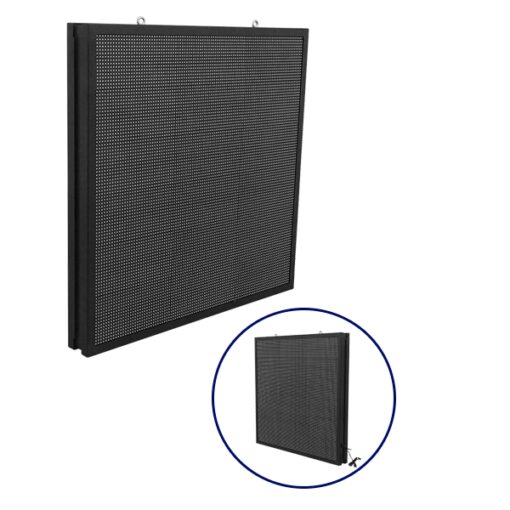 GloboStar® GLOBOSTAR®DISPLAY 90345 Κυλιόμενη Ψηφιακή Επιγραφή P10 Διπλής Όψης LED AC 220-240V Αδιάβροχο IP65 RGBW - WiFi Control μέσω FK APP - Αισθητήρας Θερμοκρασίας & Υγρασίας - Μ104 x Π12 x Υ104cm - 2 Χρόνια Εγγύηση