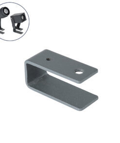 GloboStar® GloboStar® 90476 Βάση Αλουμίνιου για Στήριξη σε Ιμάντα (U) Τοποθέτησης για Σποτ και Προβολείς Αρχιτεκτονικού Φωτισμού Φυτών και Δέντρων Γκρι Ανθρακί Μ4.3 x Π1.8 x Υ2cm