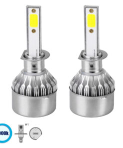 GloboStar® GloboStar® 82000 H1 C6 Line KIT Βασικού Φωτισμού Αυτοκινήτου & Φορτηγού 1st Generation Can-Bus Series LED CREE CXB COB 72W 7600lm DC 8-48V Αδιάβροχο IP65 Ψυχρό Λευκό 6000K