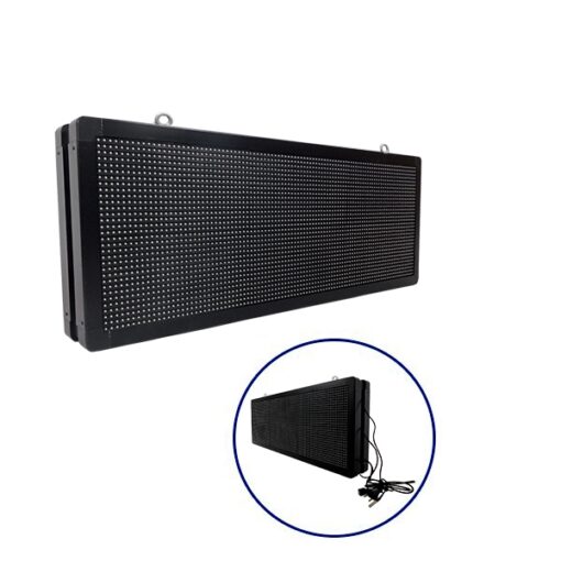 GloboStar® GLOBOSTAR®DISPLAY 90322 Κυλιόμενη Ψηφιακή Επιγραφή P10 Διπλής Όψης LED AC 220-240V Αδιάβροχο IP65 Πράσινο - WiFi Control μέσω FK APP - Αισθητήρας Θερμοκρασίας & Υγρασίας - Μ104 x Π12 x Υ40cm - 2 Χρόνια Εγγύηση