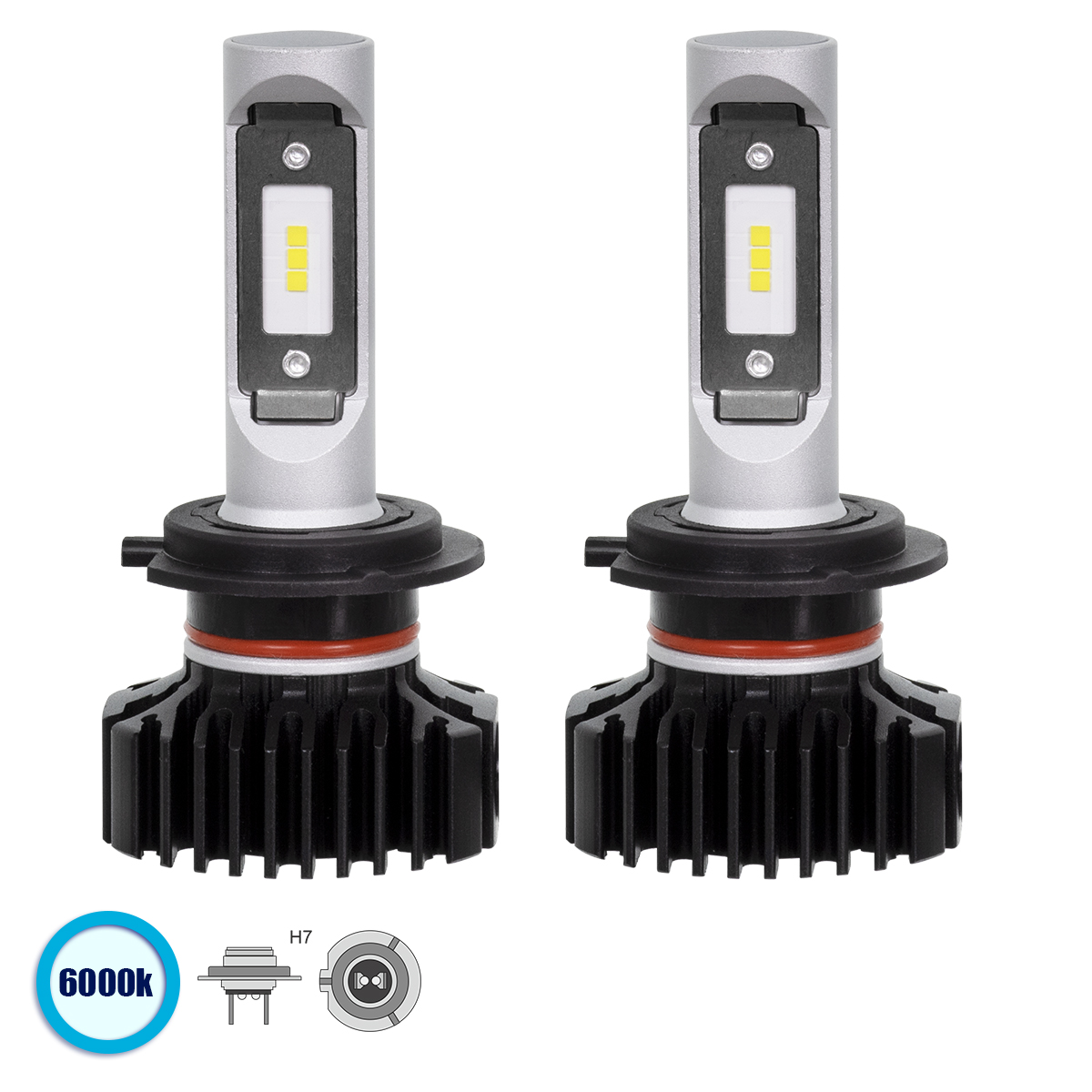 GloboStar® 85637 H7 X1 Line KIT Βασικού Φωτισμού Αυτοκινήτου & Φορτηγού 3nd Generation Can-Bus Series LED CREE CXB 100W 14000lm DC 9-32V Αδιάβροχο IP66 Ψυχρό Λευκό 6000K 1 GloboStar® GloboStar® 85637 H7 X1 Line KIT Βασικού Φωτισμού Αυτοκινήτου & Φορτηγού 3nd Generation Can-Bus Series LED CREE CXB 100W 14000lm DC 9-32V Αδιάβροχο IP66 Ψυχρό Λευκό 6000K