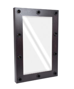 GloboStar® MAKEUP MIRROR-60x90-2 Μοντέρνος Καθρέπτης Μακιγιάζ με Πλαίσιο Φυσικού Ξύλου με Διακόπτη On/Off 10 x E27 AC220-240V - Μ60 x Π7 x Υ90cm - Καφέ Wenge 14 d5c155 60x90 5