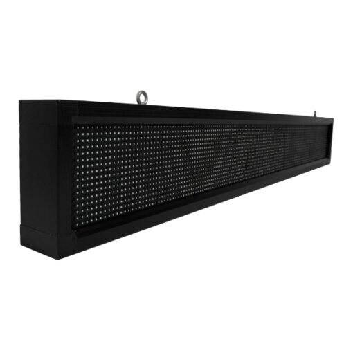 GloboStar® GLOBOSTAR®DISPLAY 90263 Κυλιόμενη Ψηφιακή Επιγραφή P10 Μονής Όψης LED AC 220-240V Αδιάβροχο IP54 Μπλε - WiFi Control μέσω FK APP - Αισθητήρας Θερμοκρασίας & Υγρασίας - Μ168 x Π9 x Υ24cm - 2 Χρόνια Εγγύηση
