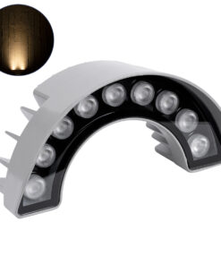 GloboStar® GLOBOSTAR® TREELIGHT-WINA 90680 Κυρτή Μπάρα Φωτισμού Wall Washer για Φυτά - Δέντρα LED 9W 990lm 30° DC 24V Αδιάβροχο IP65 Θερμό Λευκό 2700K Dimmable - Γκρι Ανθρακί - Μ20.5 x Π5.5 x Υ11cm - 3 Χρόνια Εγγύηση