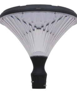 GloboStar® GLOBOSTAR® SQUARE 12153 Φωτιστικό Στύλου/Κολώνας Πλατείας/Πάρκου LED 40W 4000lm 120° Ενσωματωμένο Φωτοβολταϊκό Panel 5V 25W & Επαναφορτιζόμενη Μπαταρία Li-ion 3.2V 30000mAh με Αισθητήρα Κίνησης-Ημέρας-Νύχτας Αδιάβροχο IP65 Θερμό Λευκό 3000K - Γκρι Ανθρακί - Μ54 x Π54 x Υ45cm - 2 Χρόνια Εγγύηση