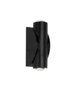 GloboStar® GLOBOSTAR® ARC 60679 Μοντέρνο Φωτιστικό Τοίχου - Απλίκα LED 4W 500lm 30° AC 220-240V Αδιάβροχο IP65 Θερμό Λευκό 2700K - CREE XPE Chip & TÜV SÜD Driver - Μαύρο Ματ - Μ3.5 x Π4.8 x Υ11.5cm - 5 Χρόνια Εγγύηση